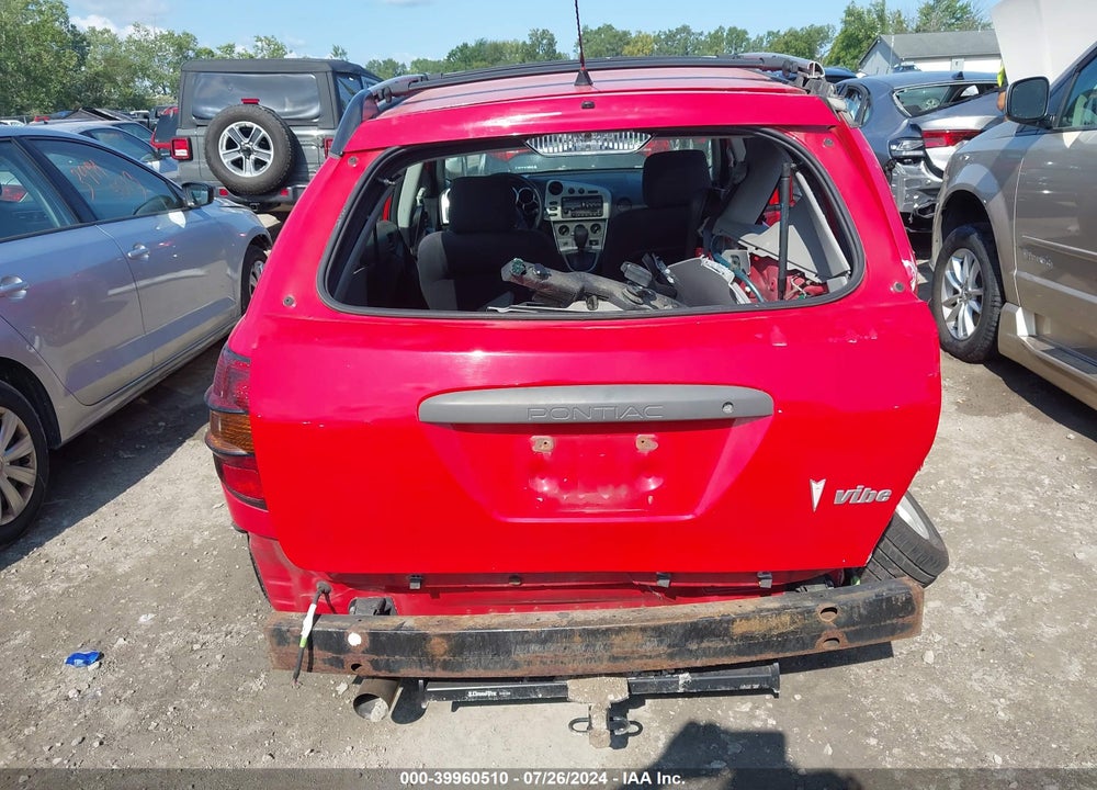 2004 PONTIAC VIBE VIN: 5Y2SL62844Z415006