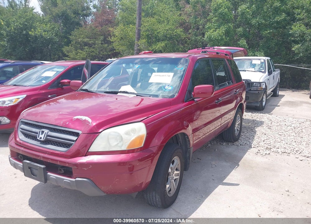 2004 HONDA PILOT EX-L VIN: 5FNYF18514B003763