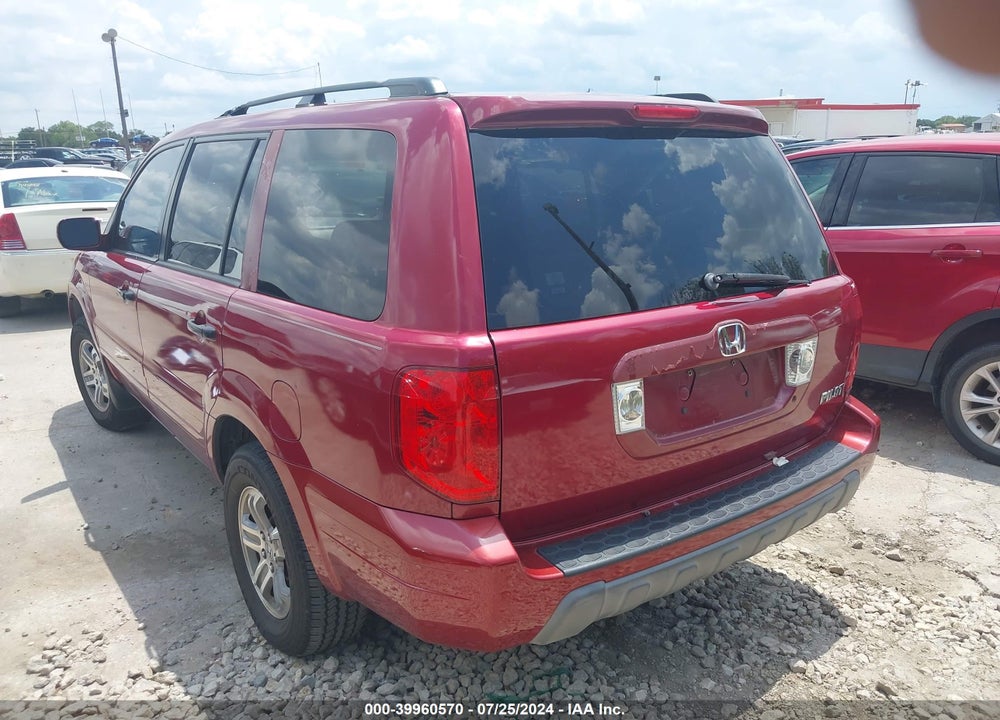 2004 HONDA PILOT EX-L VIN: 5FNYF18514B003763