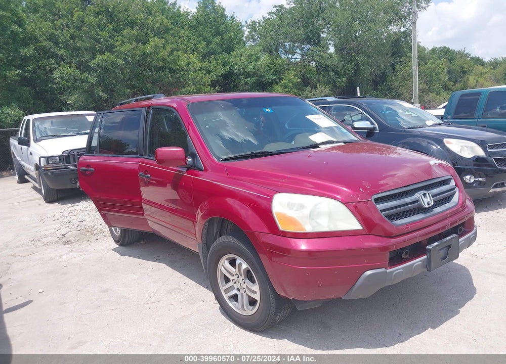 2004 HONDA PILOT EX-L VIN: 5FNYF18514B003763