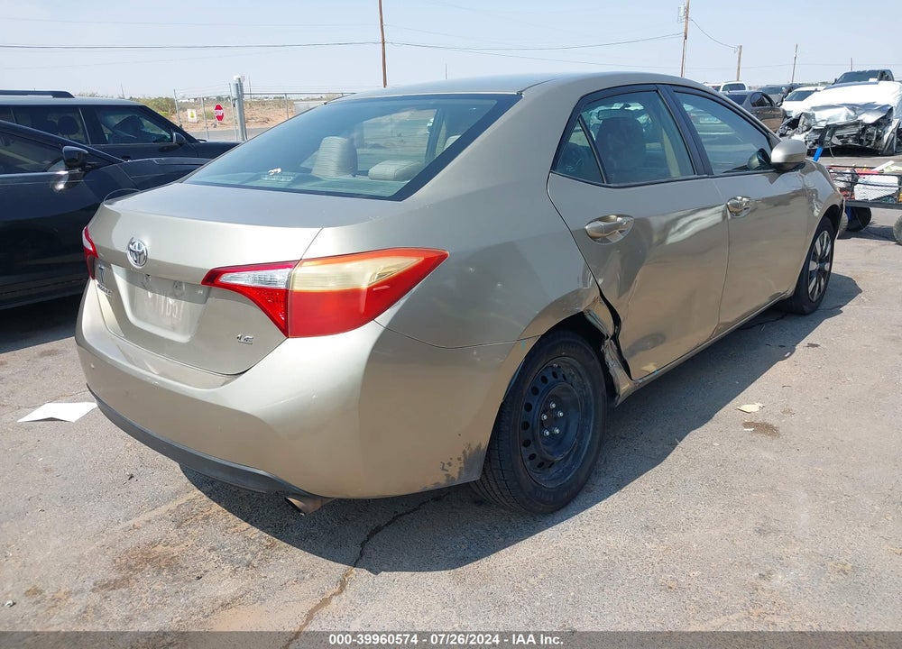 2015 TOYOTA COROLLA LE VIN: 5YFBURHE4FP254245