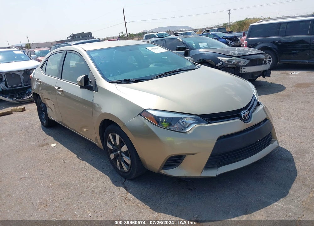 2015 TOYOTA COROLLA LE VIN: 5YFBURHE4FP254245