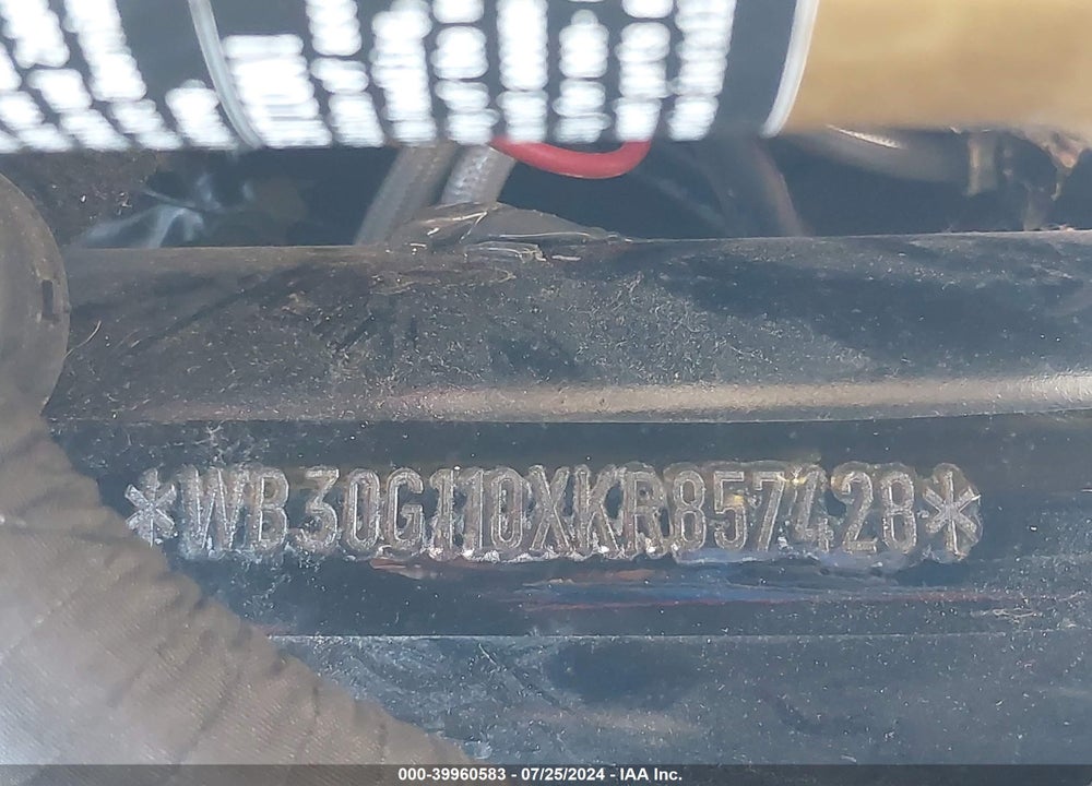 2019 BMW G310 R VIN: WB30G110XKR857428