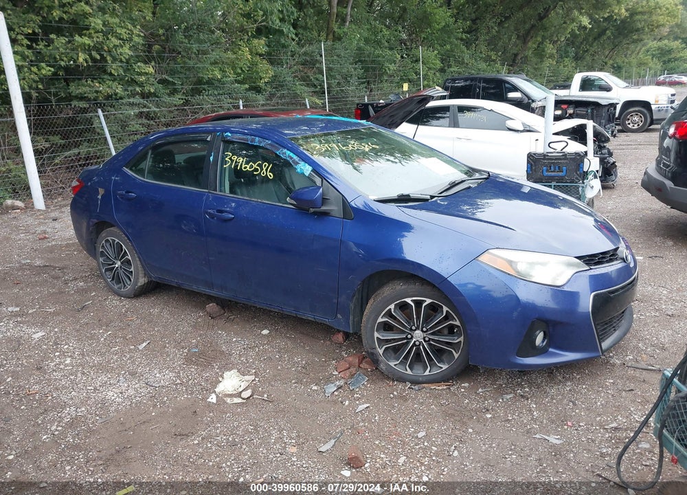 2015 TOYOTA COROLLA S PLUS VIN: 2T1BURHE2FC322378
