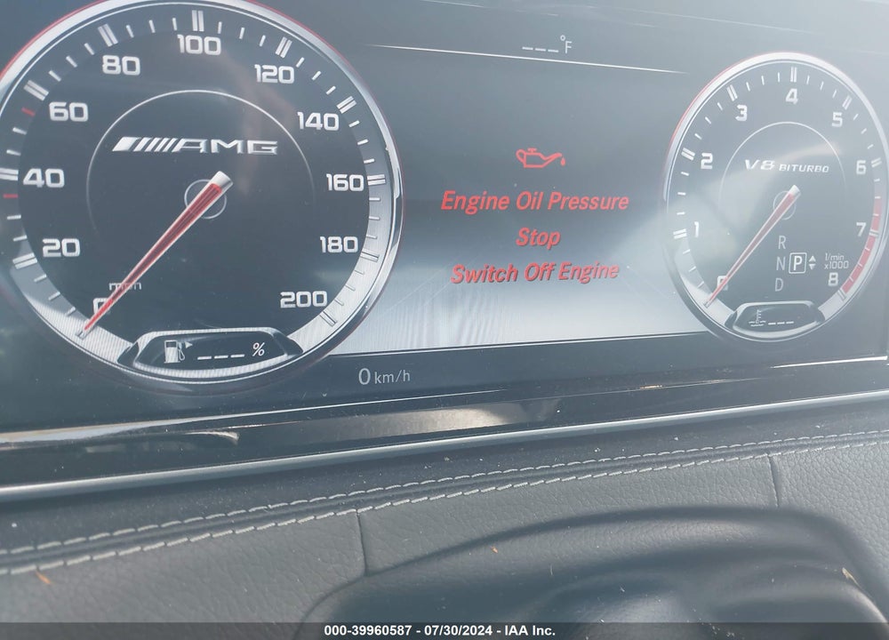 2015 MERCEDES-BENZ S 63 AMG 4MATIC VIN: WDDXJ7JB0FA006782