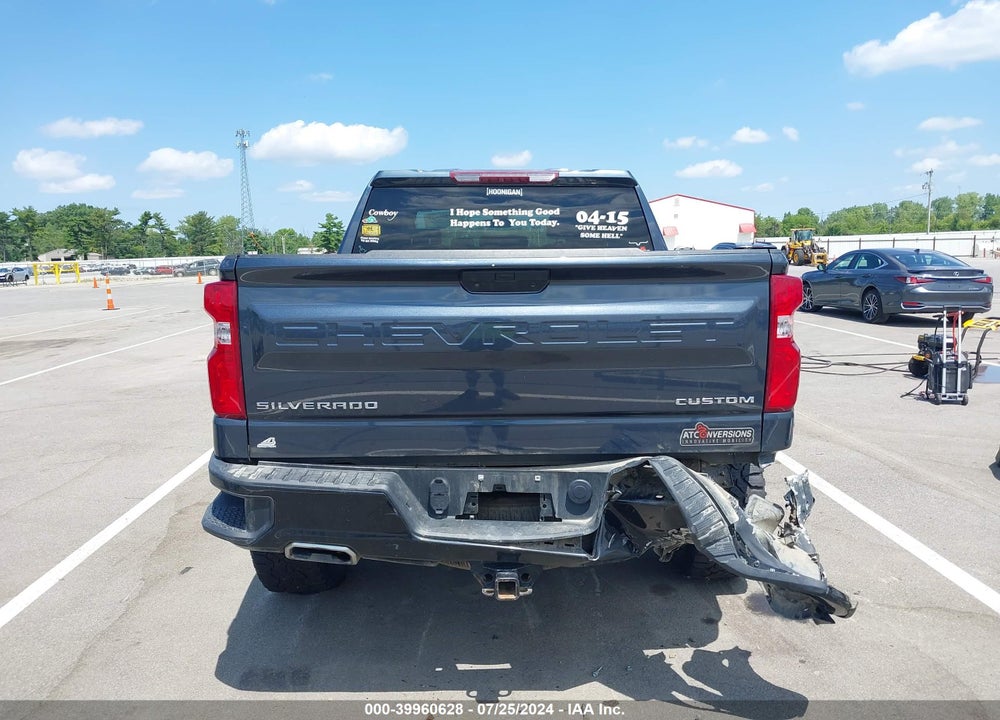 2021 CHEVROLET SILVERADO 1500 4WD SHORT BED CUSTOM TRAIL BOSS VIN: 1GCPYCEF0MZ269378