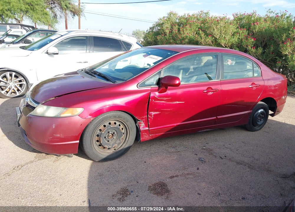 2006 HONDA CIVIC LX VIN: 1HGFA16586L020201