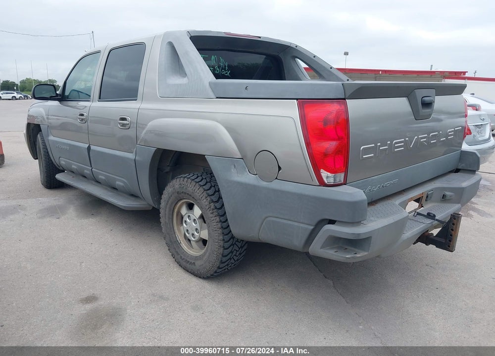 2002 CHEVROLET AVALANCHE 1500 VIN: 3GNEC13T32G163028