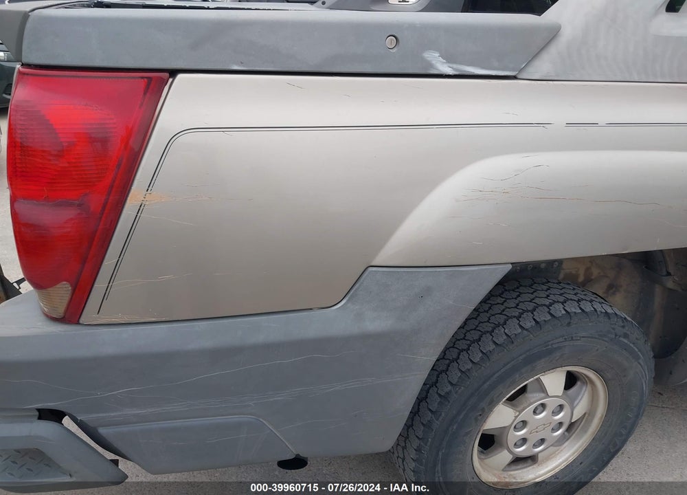 2002 CHEVROLET AVALANCHE 1500 VIN: 3GNEC13T32G163028