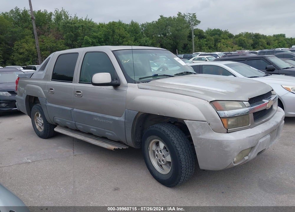 2002 CHEVROLET AVALANCHE 1500 VIN: 3GNEC13T32G163028
