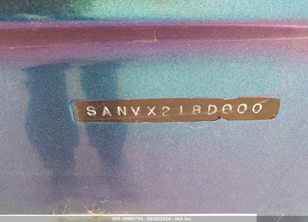 2000 SANGER 20 VIN: SANVX218D000