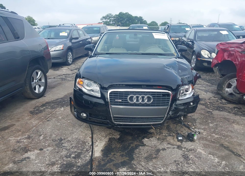 2008 AUDI A4 2.0T VIN: WAUDF48H48K009850