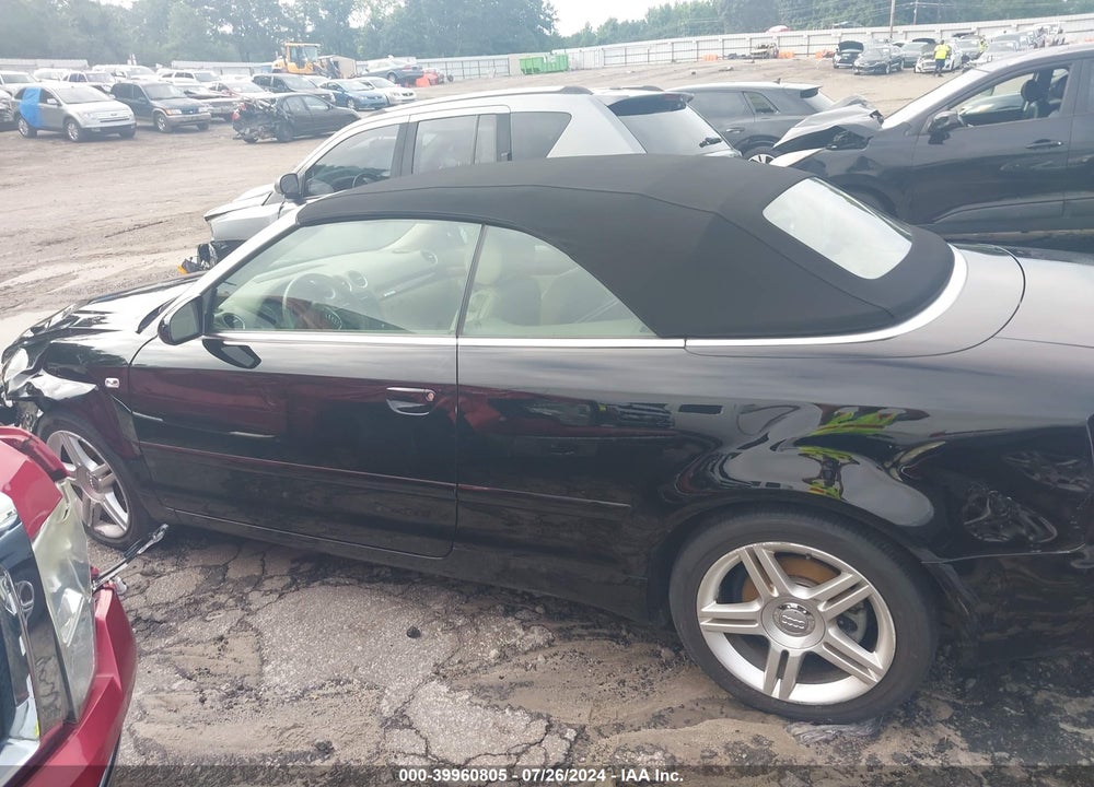 2008 AUDI A4 2.0T VIN: WAUDF48H48K009850