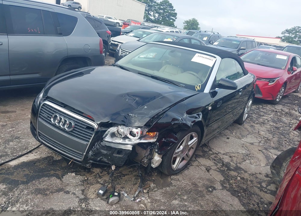 2008 AUDI A4 2.0T VIN: WAUDF48H48K009850