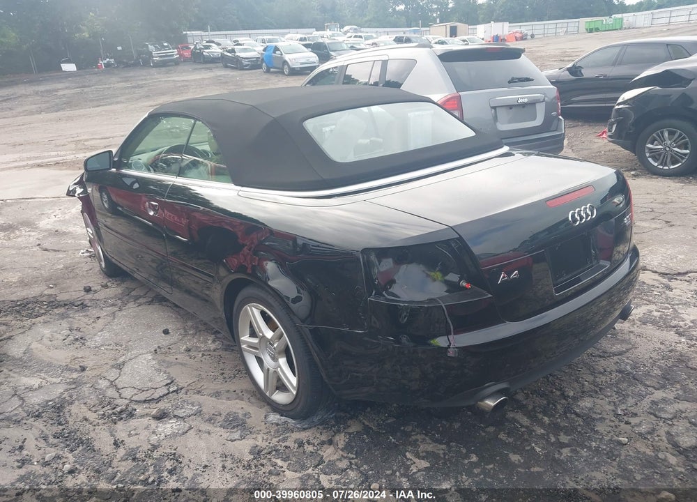 2008 AUDI A4 2.0T VIN: WAUDF48H48K009850