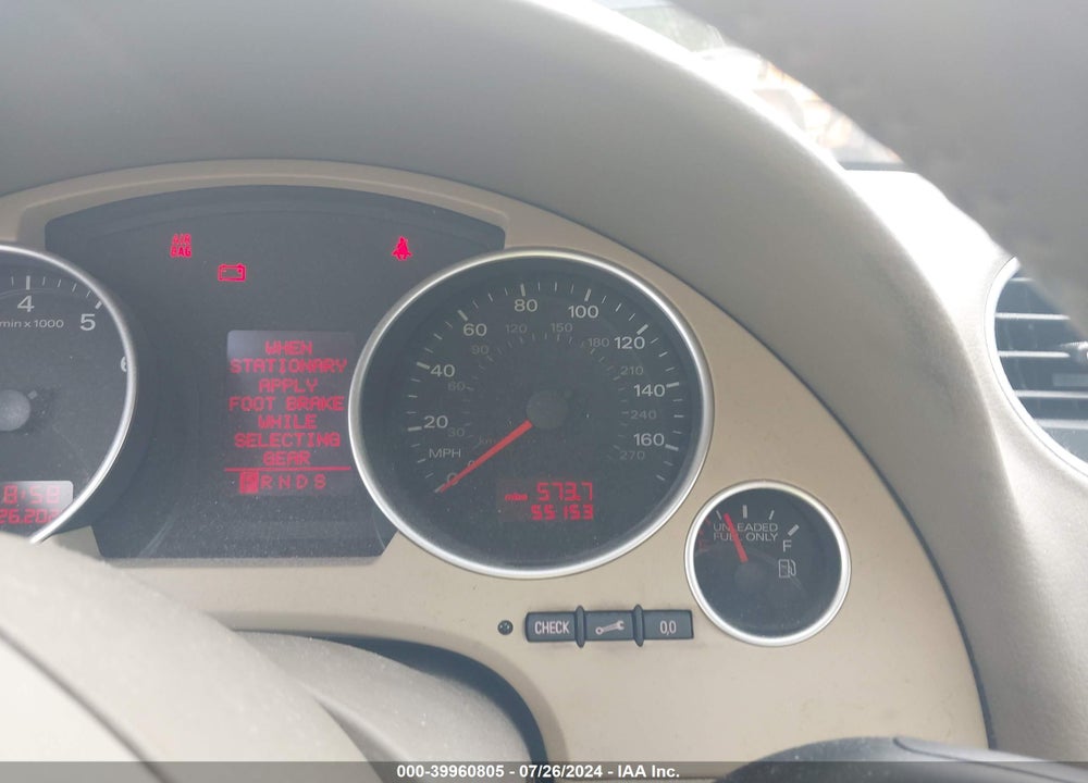 2008 AUDI A4 2.0T VIN: WAUDF48H48K009850