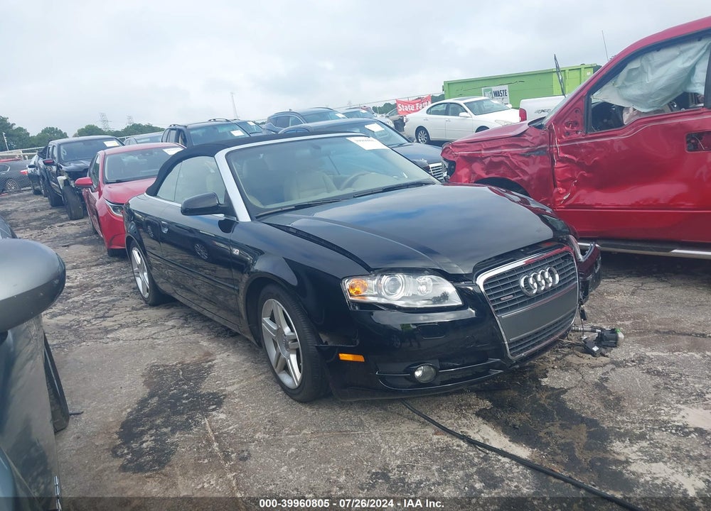 2008 AUDI A4 2.0T VIN: WAUDF48H48K009850