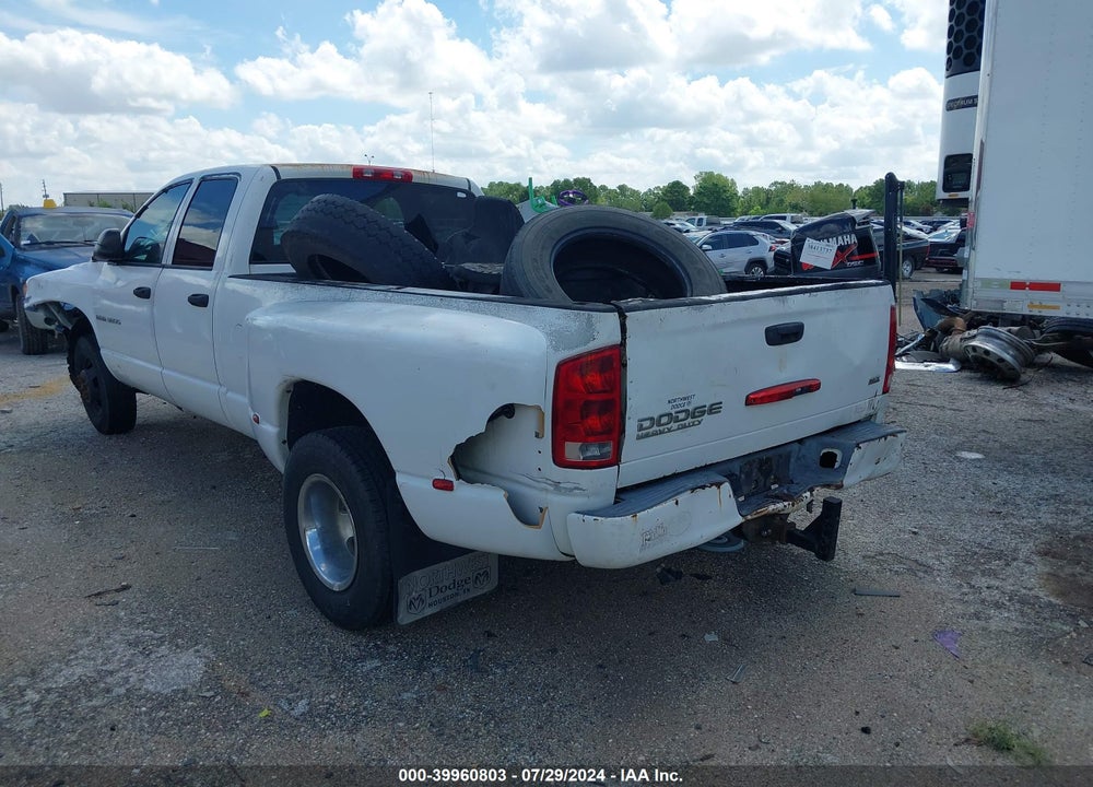 2003 DODGE RAM 3500 SLT/LARAMIE/ST VIN: 3D7MA48C43G786444