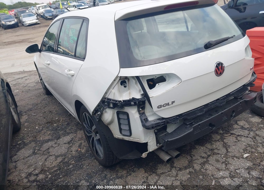 2015 VOLKSWAGEN GOLF TSI SE 4-DOOR VIN: 3VW217AU0FM077938