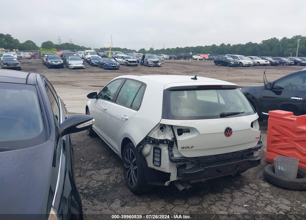 2015 VOLKSWAGEN GOLF TSI SE 4-DOOR VIN: 3VW217AU0FM077938