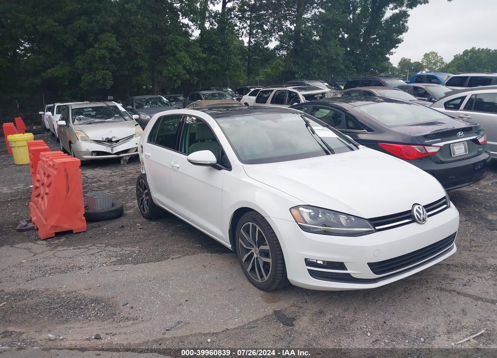 2015 VOLKSWAGEN GOLF TSI SE 4-DOOR VIN: 3VW217AU0FM077938