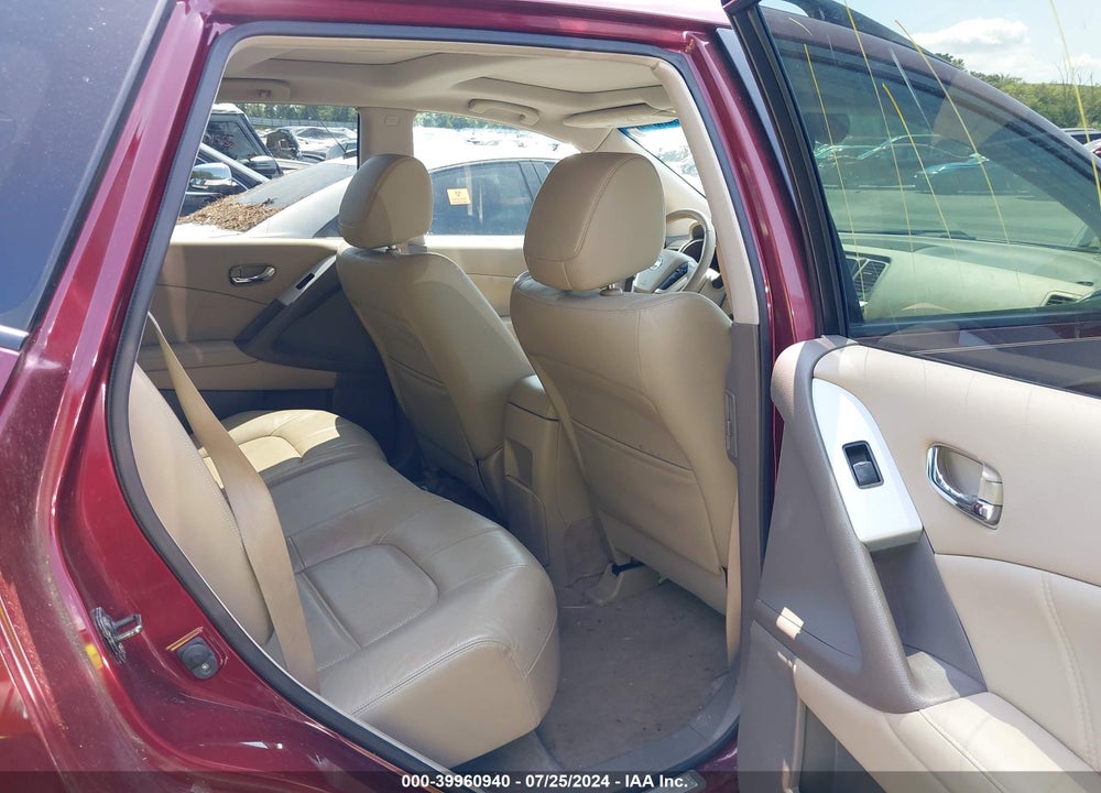 2012 NISSAN MURANO SL VIN: JN8AZ1MW0CW211512
