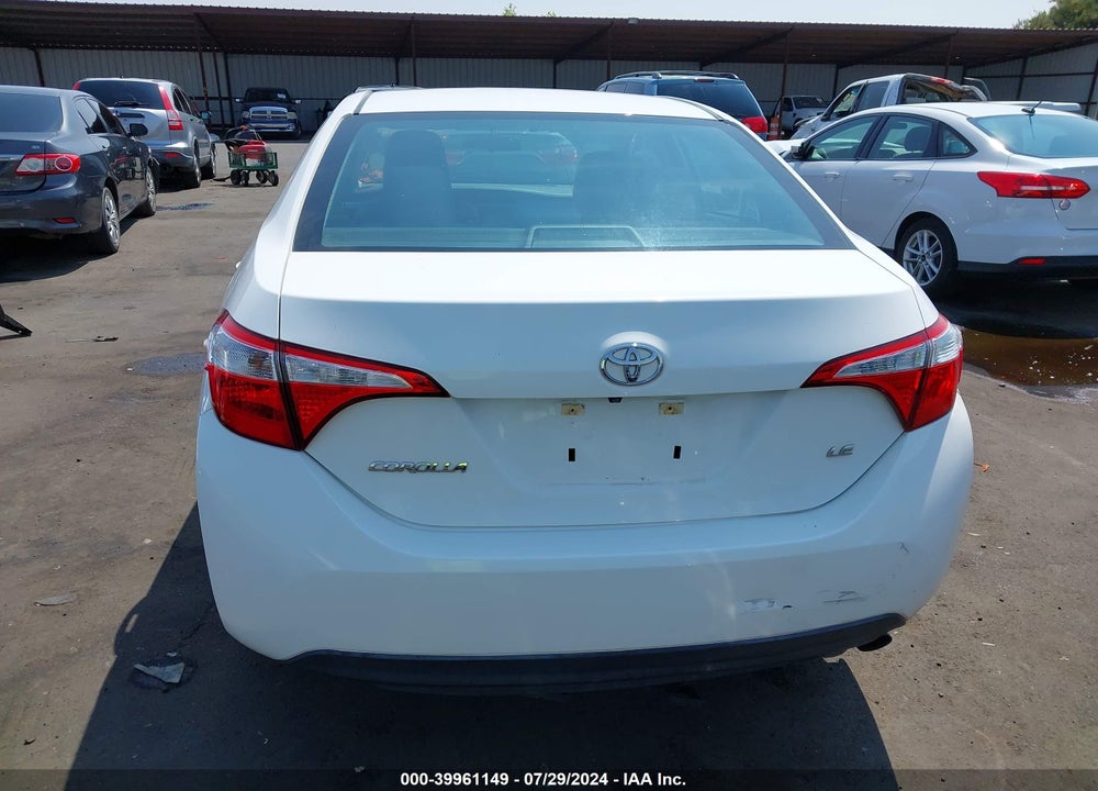 2016 TOYOTA COROLLA LE PLUS VIN: 5YFBURHE5GP419494