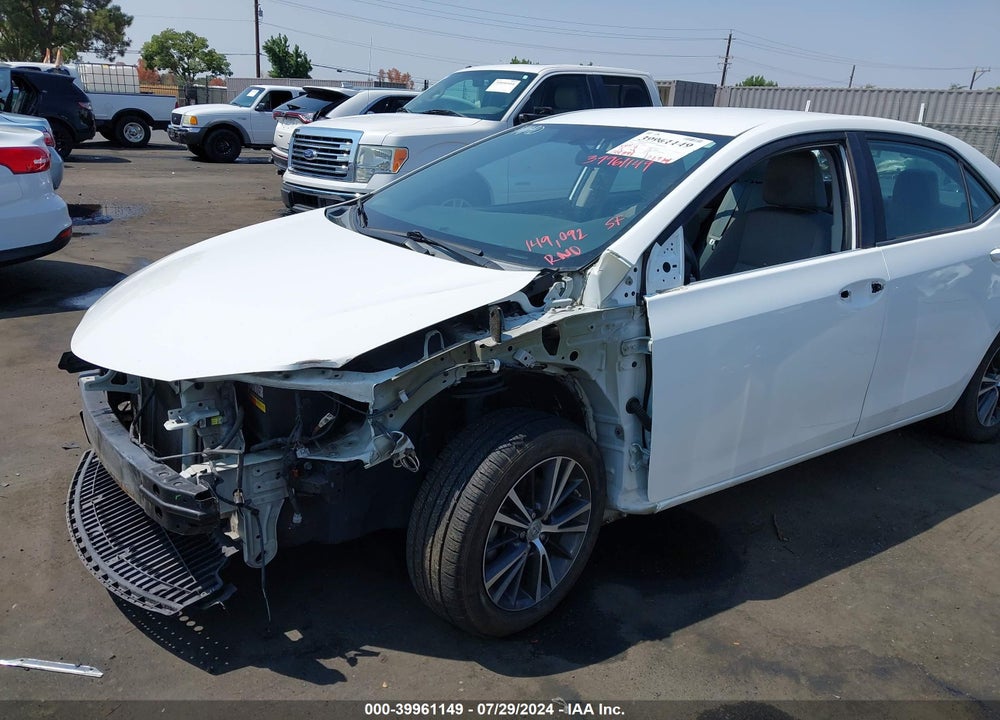 2016 TOYOTA COROLLA LE PLUS VIN: 5YFBURHE5GP419494