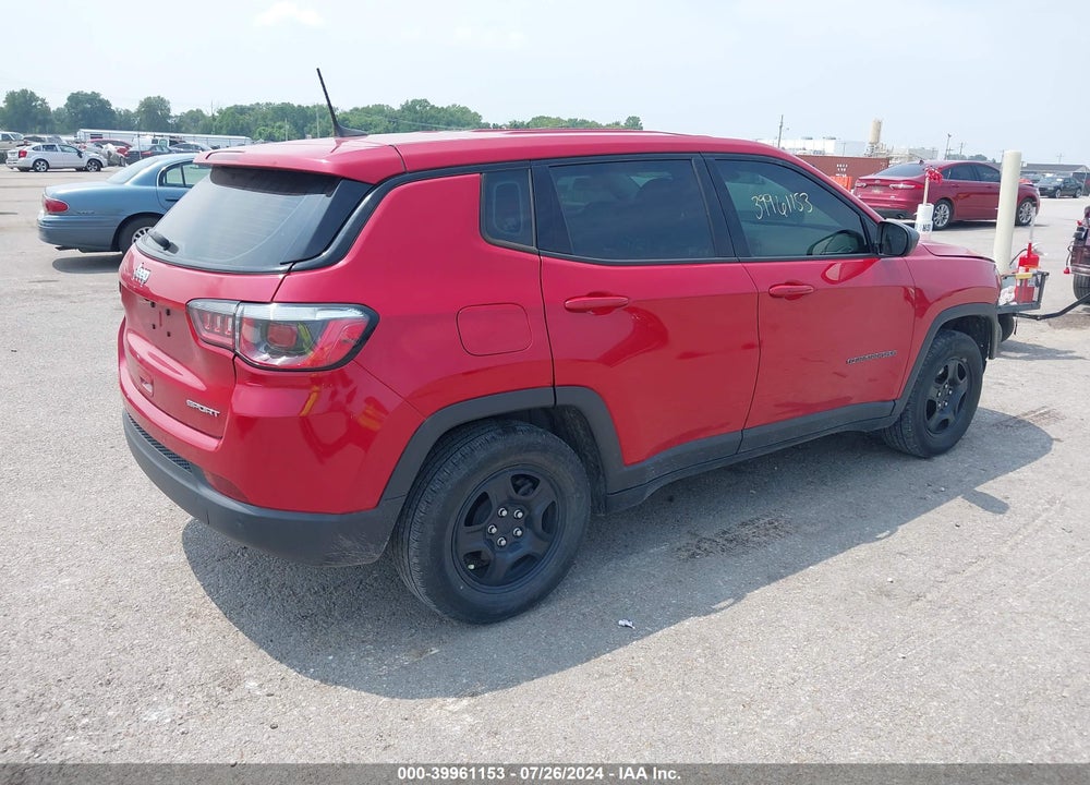 2018 JEEP COMPASS SPORT FWD VIN: 3C4NJCAB1JT411903