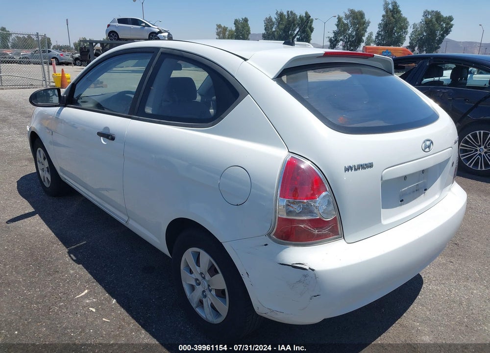 2009 HYUNDAI ACCENT GS VIN: KMHCM36C39U142641
