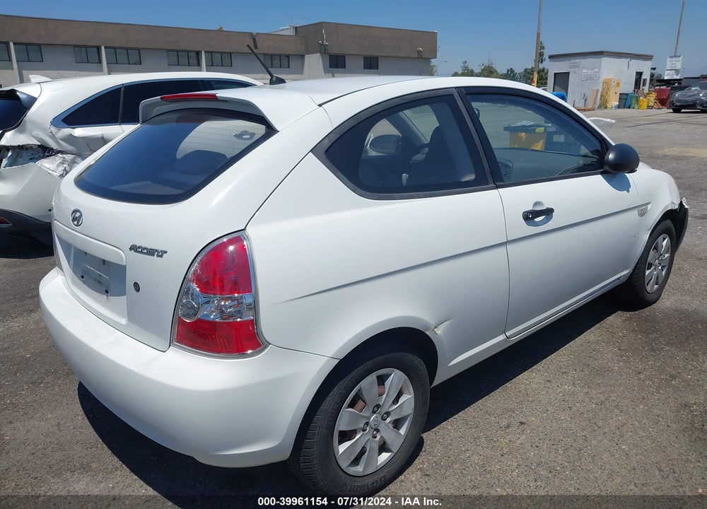 2009 HYUNDAI ACCENT GS VIN: KMHCM36C39U142641