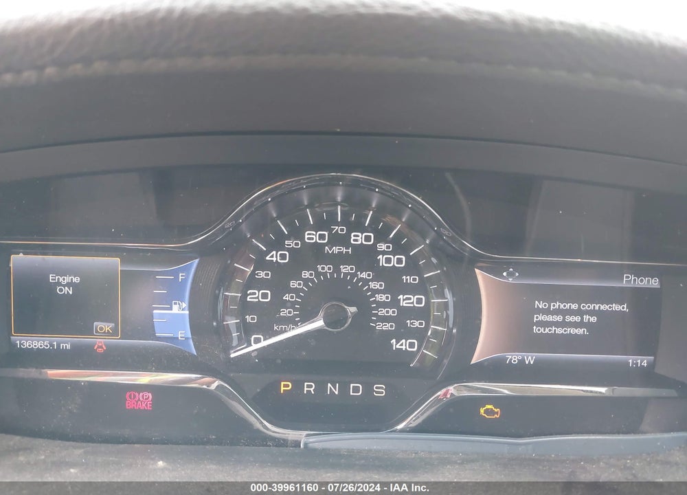 2014 LINCOLN MKS VIN: 1LNHL9DK2EG602385