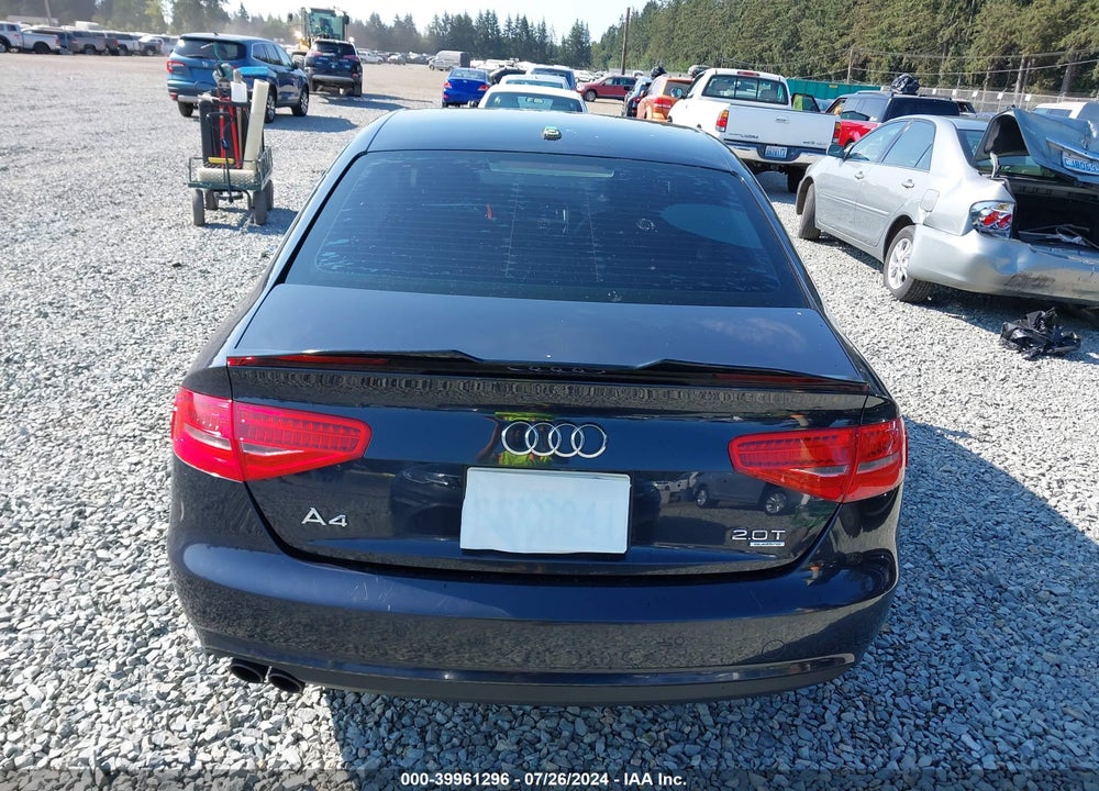 2013 AUDI A4 2.0T PREMIUM VIN: WAUFFAFL4DN006602