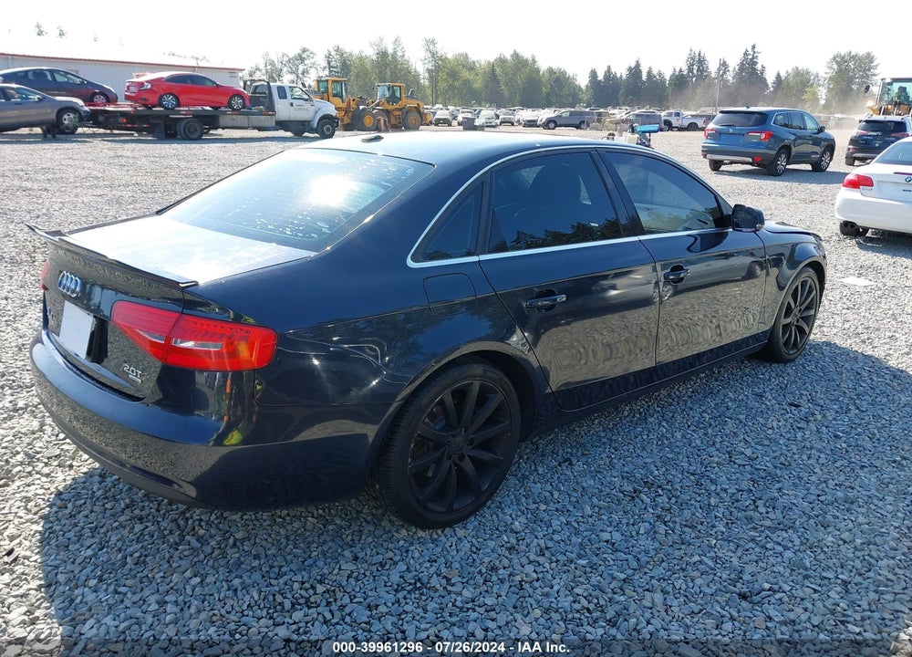 2013 AUDI A4 2.0T PREMIUM VIN: WAUFFAFL4DN006602