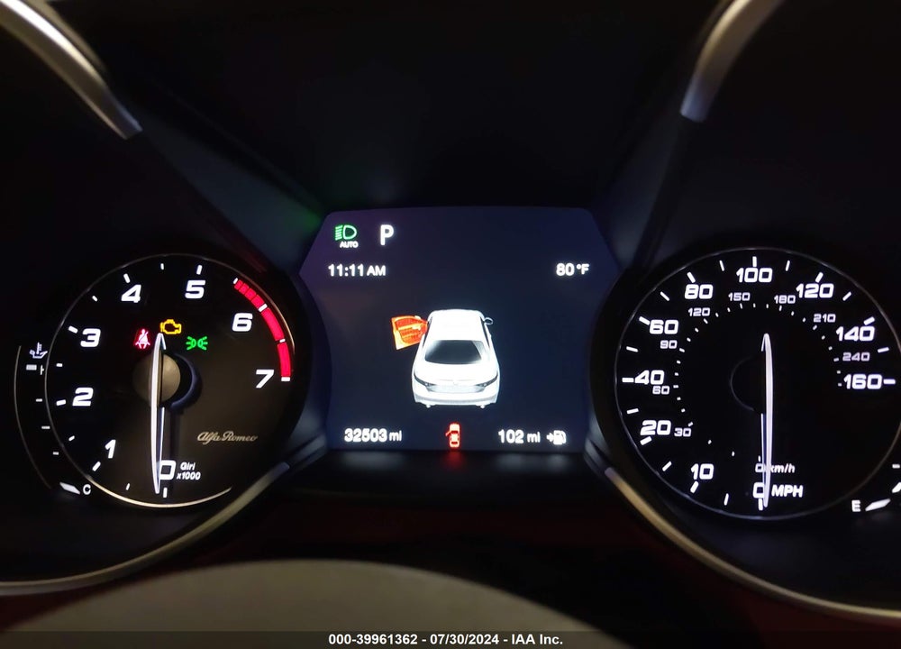 2019 ALFA ROMEO GIULIA TI SPORT AWD VIN: ZARFANBN0K7612390
