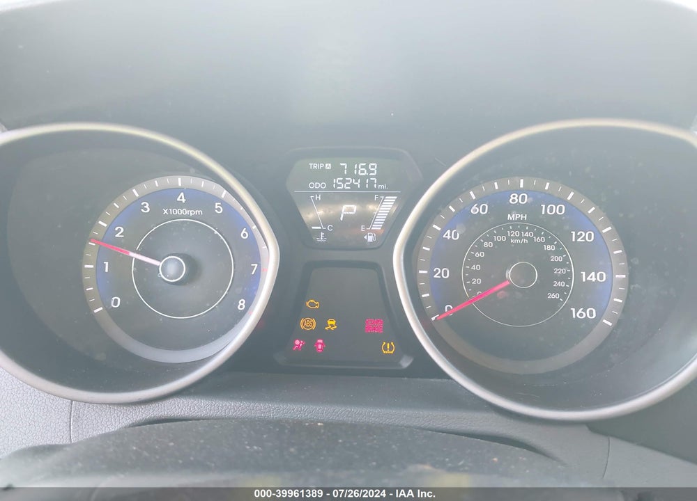 2013 HYUNDAI ELANTRA GLS VIN: KMHDH4AE7DU927468