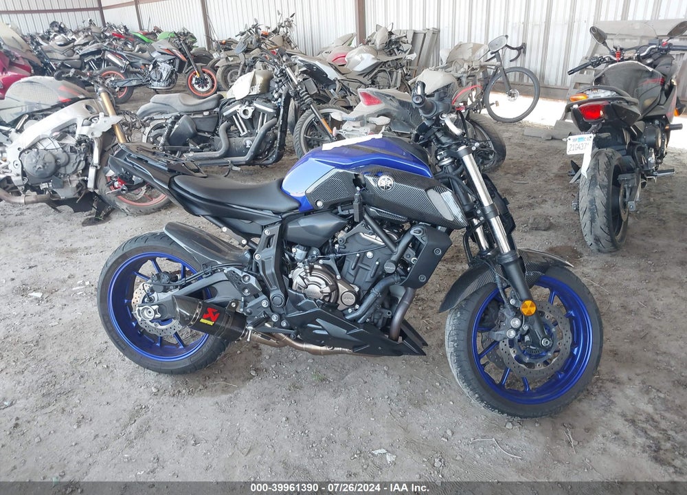 2018 YAMAHA MT07 C VIN: JYARM27Y2JA000477