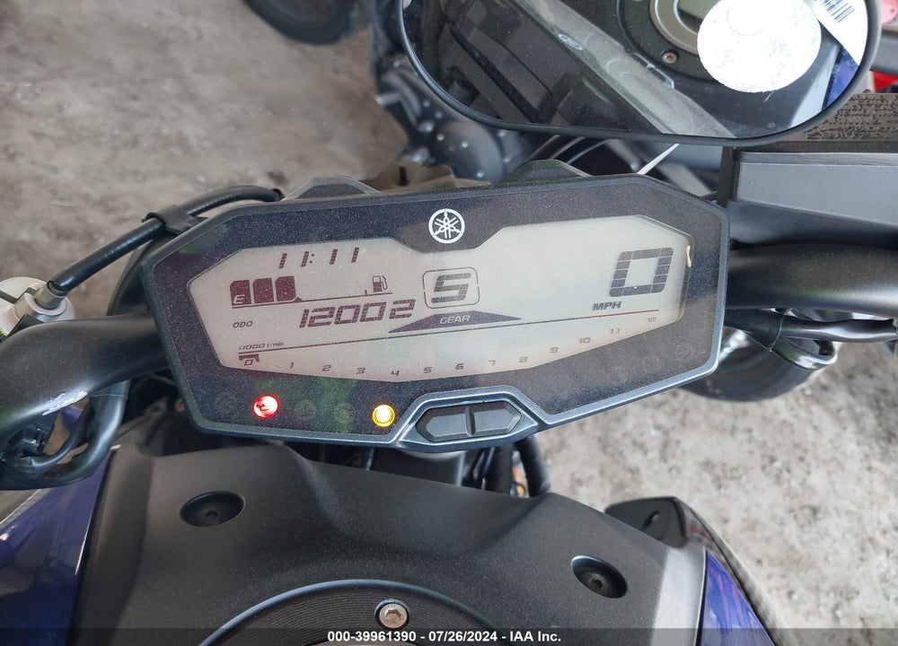 2018 YAMAHA MT07 C VIN: JYARM27Y2JA000477