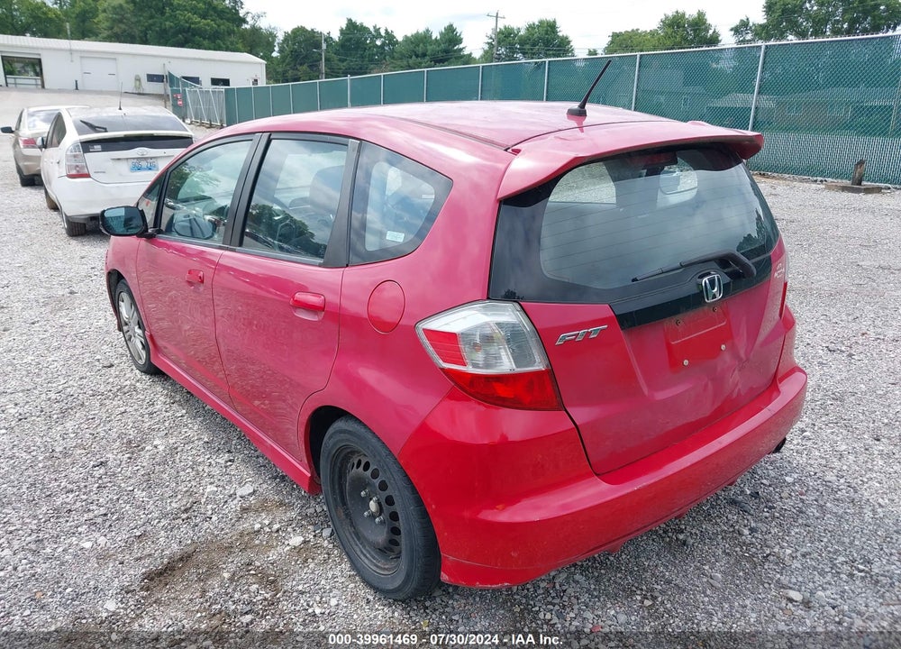 2009 HONDA FIT SPORT VIN: JHMGE87459S057740