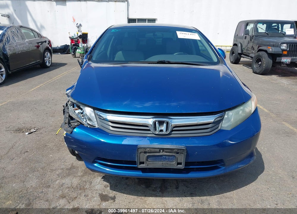 2012 HONDA CIVIC VIN: 19XFB2E53CE004978