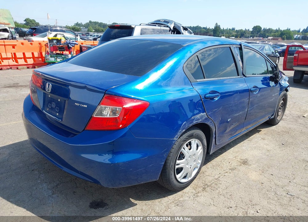 2012 HONDA CIVIC VIN: 19XFB2E53CE004978