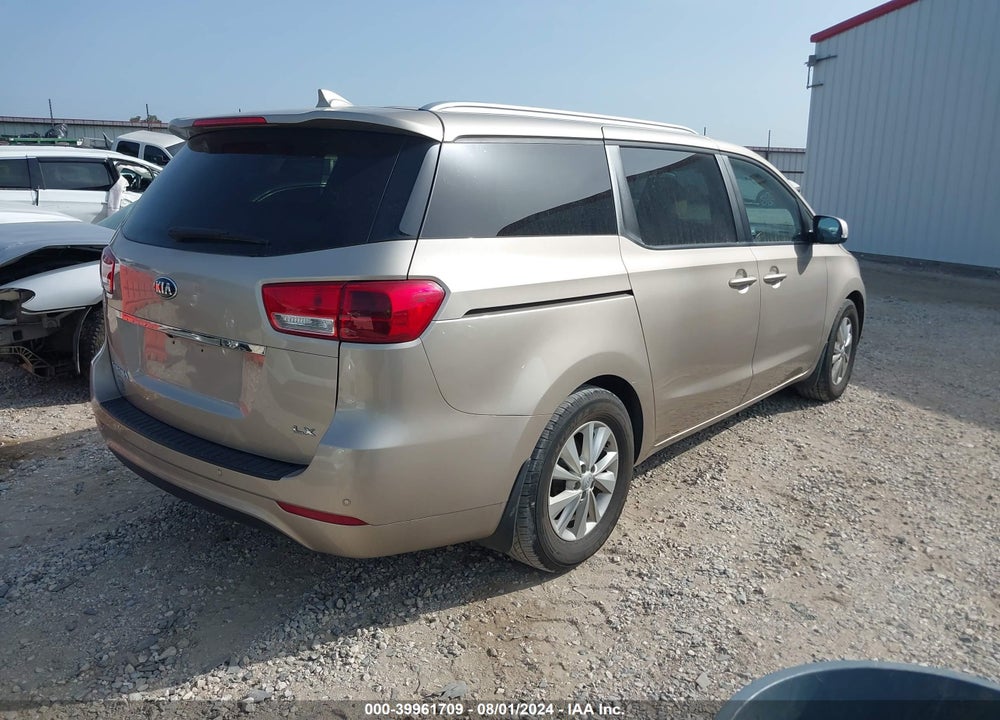 2016 KIA SEDONA LX VIN: KNDMB5C10G6199913