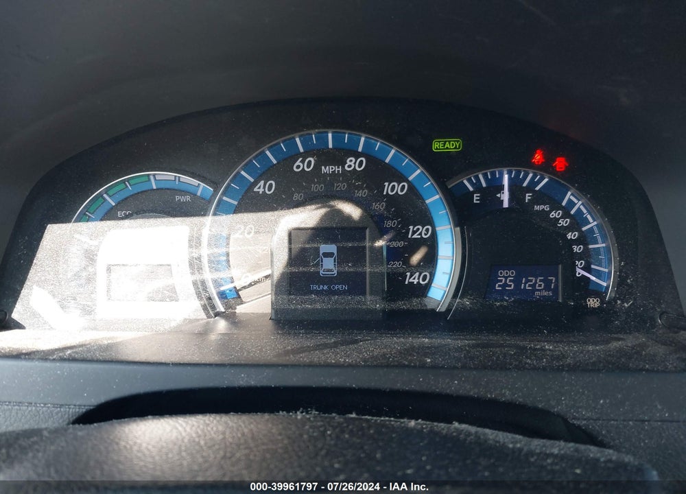 2013 TOYOTA CAMRY HYBRID LE VIN: 4T1BD1FK9DU076077