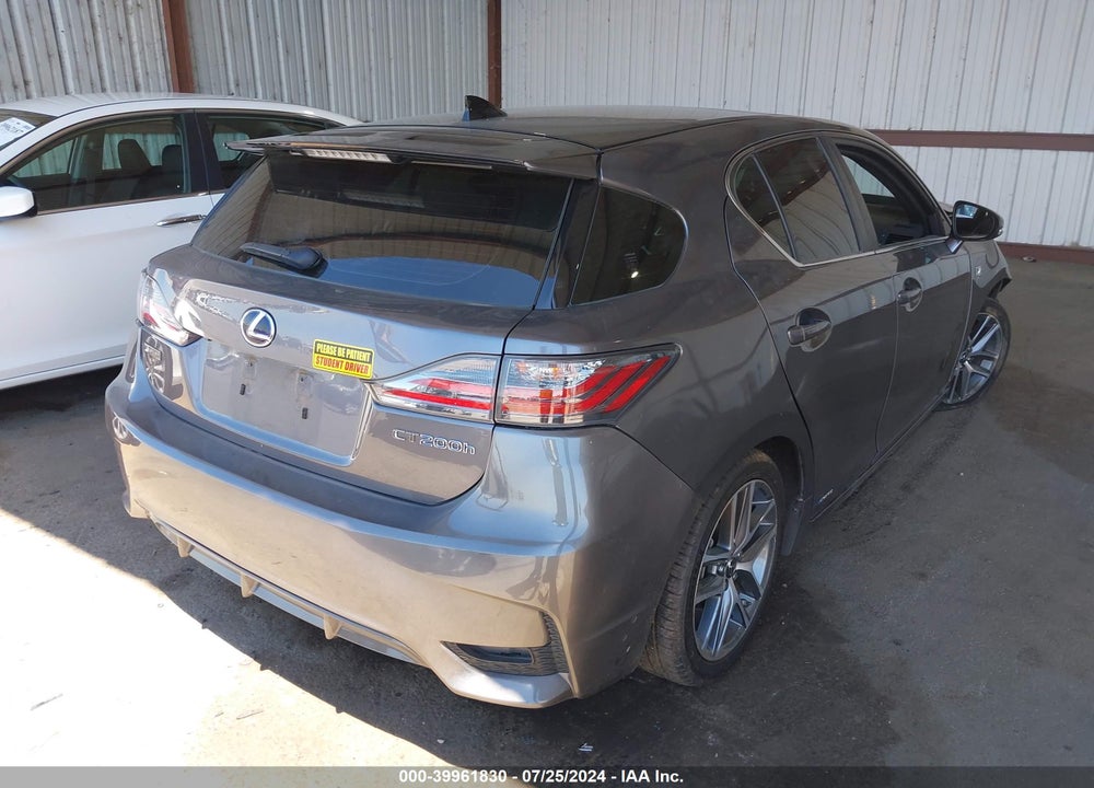 2015 LEXUS CT 200H VIN: JTHKD5BH3F2233475