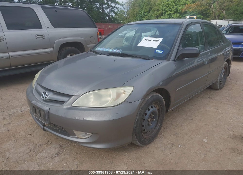 2005 HONDA CIVIC LX VIN: 1HGES16595L013443