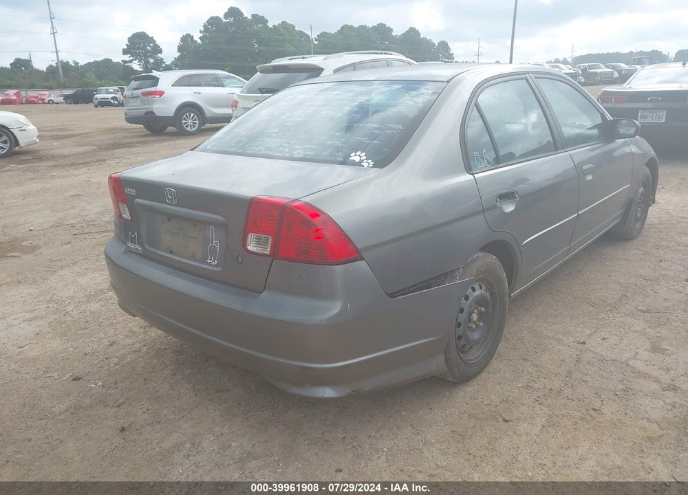 2005 HONDA CIVIC LX VIN: 1HGES16595L013443