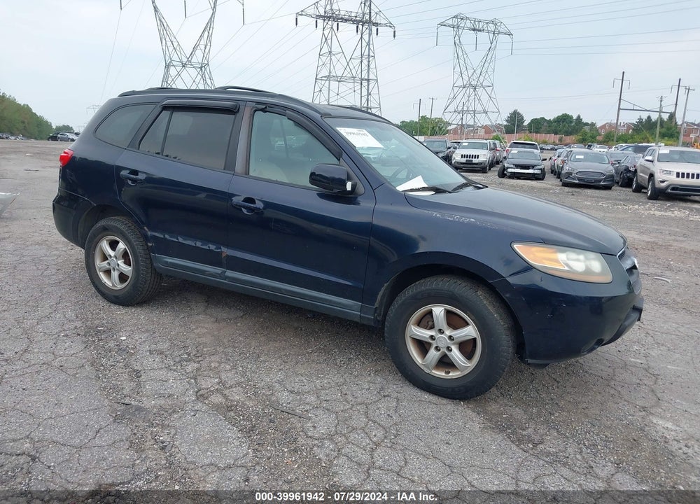 2007 HYUNDAI SANTA FE GLS VIN: 5NMSG13D37H106770