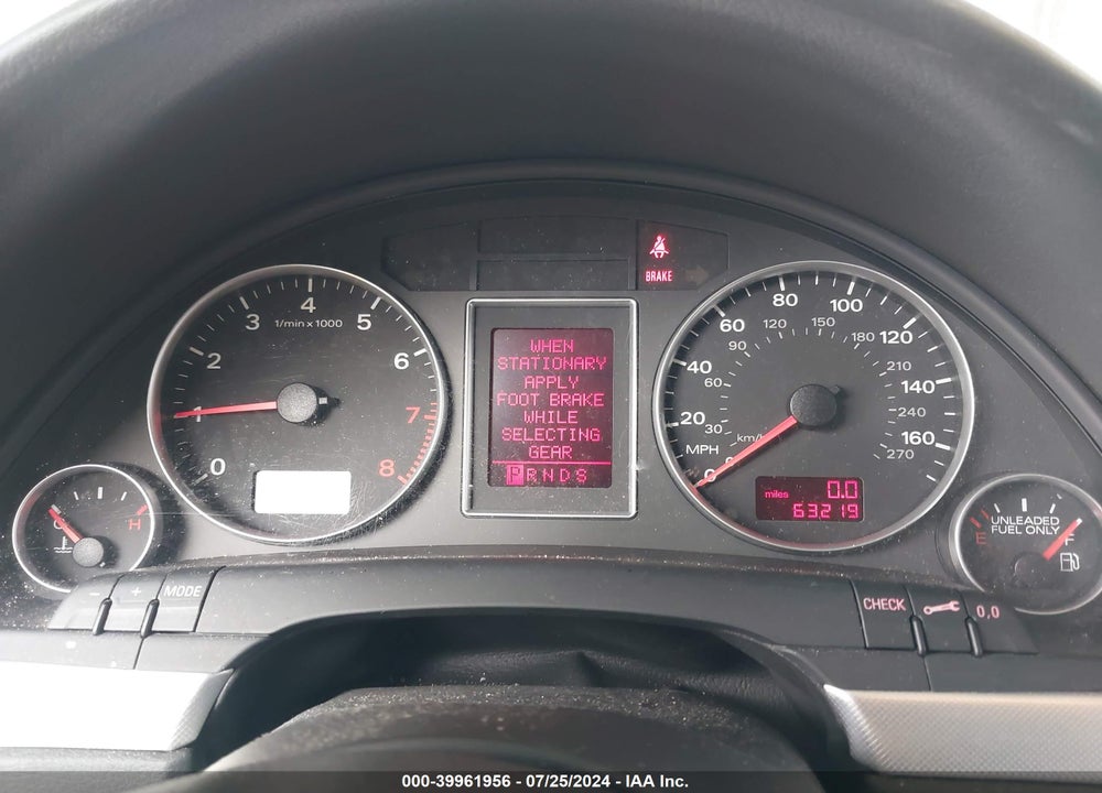 2007 AUDI A4 2.0T VIN: WAUAF78E67A036689