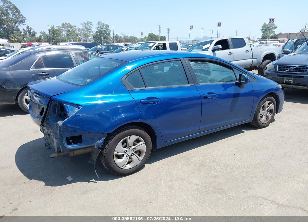 2014 HONDA CIVIC LX VIN: 19XFB2F50EE237539
