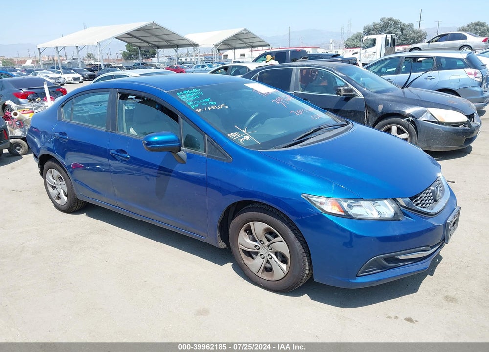 2014 HONDA CIVIC LX VIN: 19XFB2F50EE237539